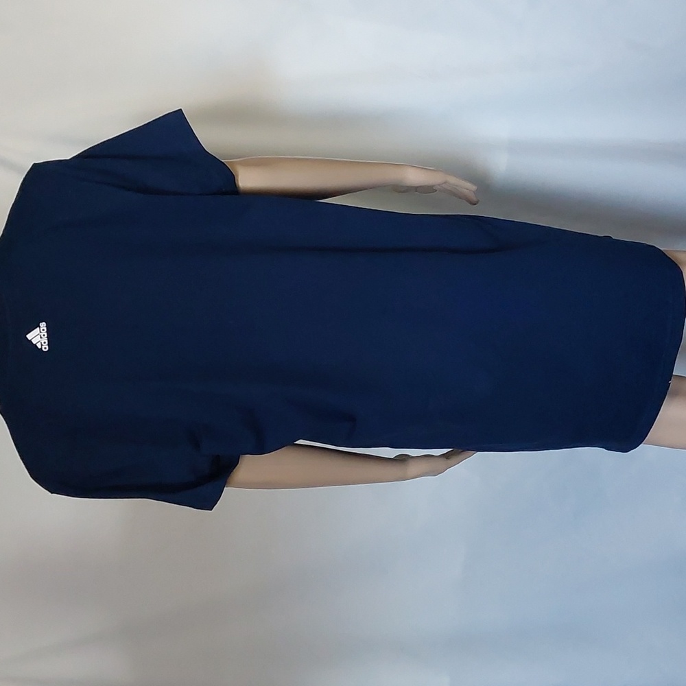 adidas usa Logo shirt Dress multi sport women's blue size M - Picture 3 of 8